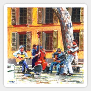 French Jazz Musicians Magnet